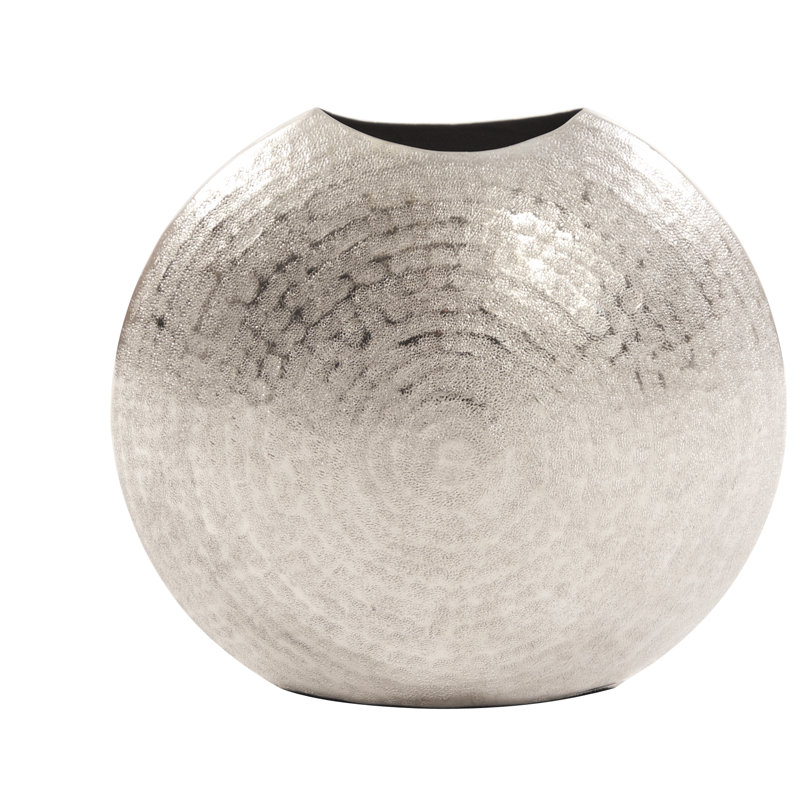Boadicea Aluminum Table Vase, 10.25" H x 10.75" W x 5" D
