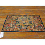 Small Size Wool & Silk Antique 17th Century Wall Hanging Flemish Tapestry