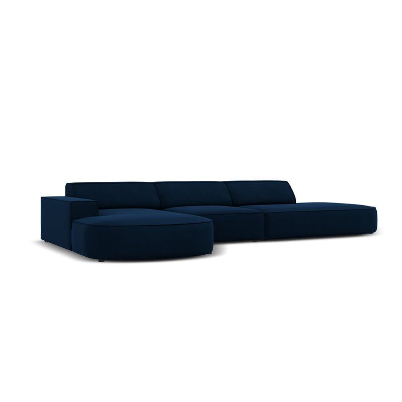 Modular L-Shaped Corner Sofa, Left Hand Facing, Blue