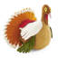 Hand-Felted Wool Turkey Figurine