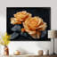 Monochromes roses noires et jaunes Bloom I - Roses, art mural-1697203468-1802137407