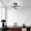 Janyia 1 - Light 31cm Black Geometric LED Flush Mount