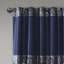 Paire de rideaux en jacquard bleu marine Aubrey-117883085-72012574