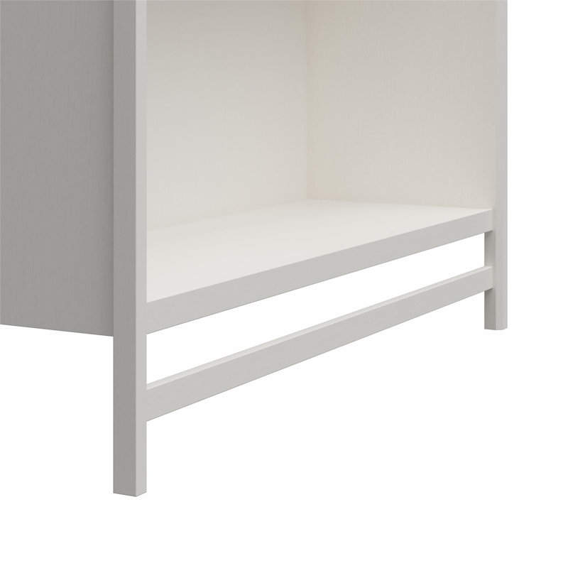 Illyria 2-Shelf Double Clothing Rod Closet Tower, 83.43" H x 47.56" W x 16.06" D