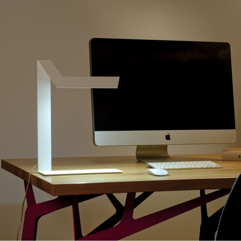 Plie 16.5625" Desk Lamp, Black, 16.56'' H x 11.81'' W x 4.31'' D