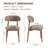Upholstered Solid Wood Dining Chair Side Chair-2131902370