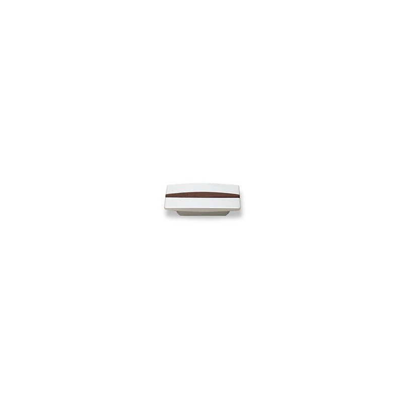 (Paquet de 5) Poignée en plastique de 1-1 / 4 po Westside Collection Woodside et chrome mat