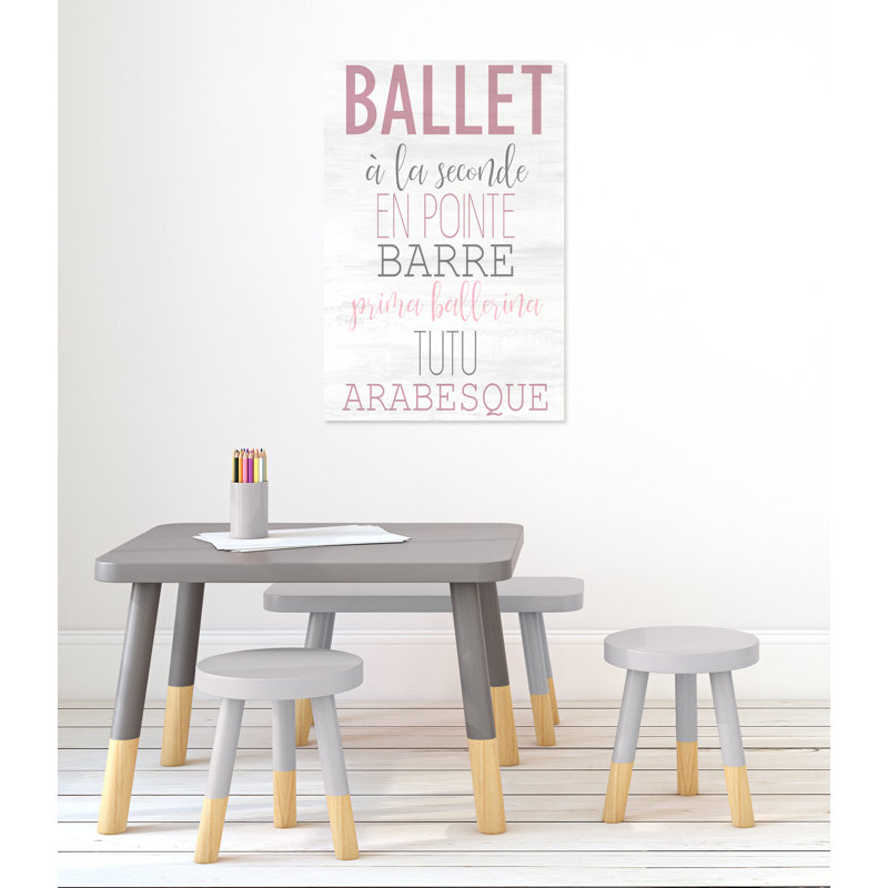 Ballet toute la journée 2, H 36 po x l 24 po x P 1,5 po, Toile