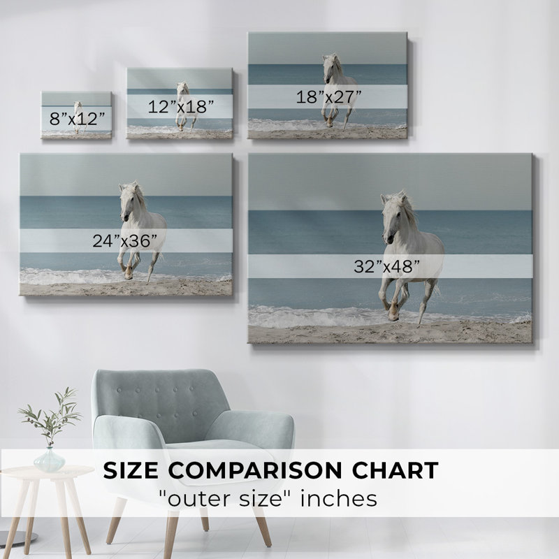 Toile tendue Camargue Beach, H 40 po x l 60 po
