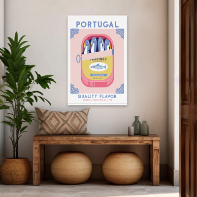 «Food And Travel I - Blue Fish Food Global Art»