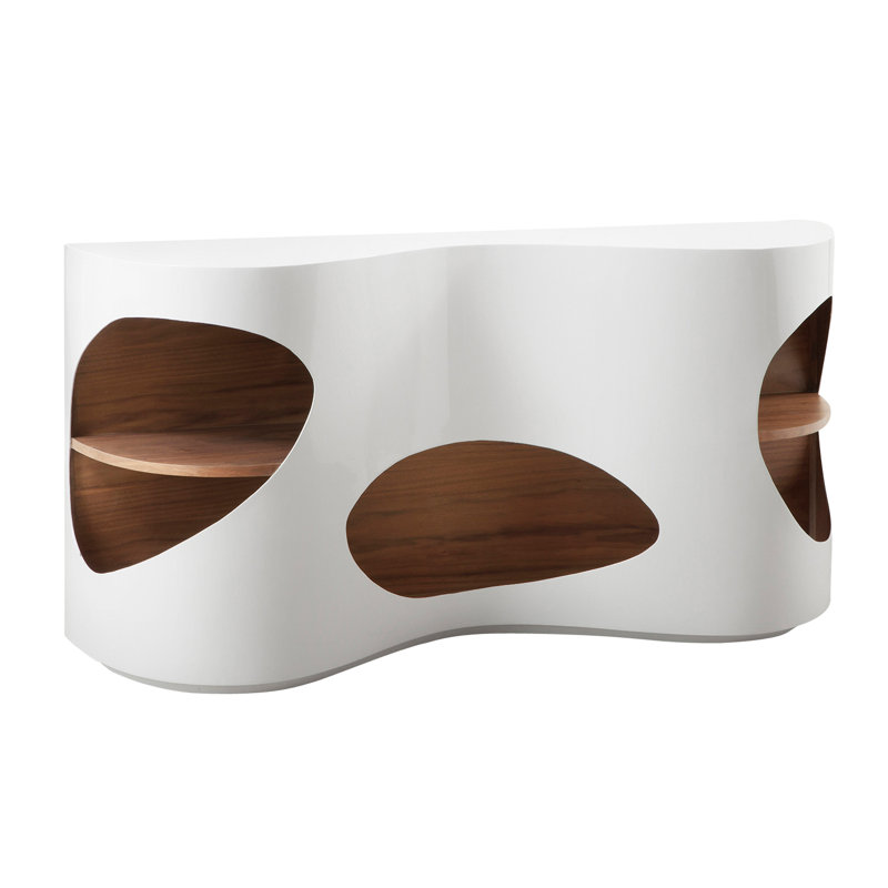 Asgard 150cm Sideboard, White/Walnut