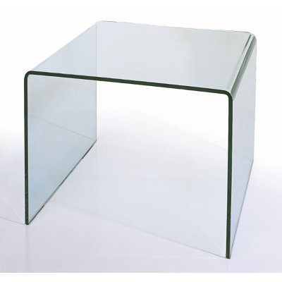 Glass Top End Table