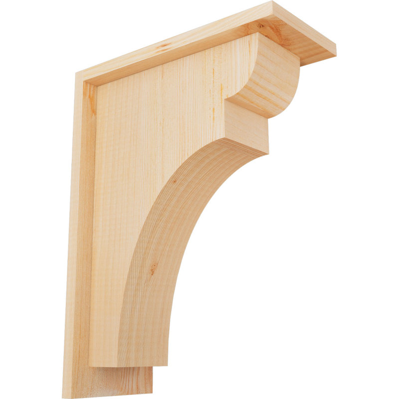 Yorkshire Yorktown avec plaque arrière, H 16 po x l 5,5 po x P 12 po, Sapin de Douglas, Lisse