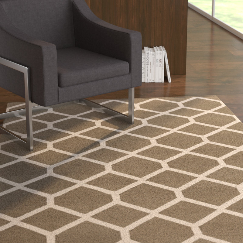 Murphree Cotton Geometric Indoor Rug, Rectangle 9' x 12'