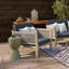 Chaise de patio avec coussins 