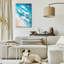 Art mural en verre Indigo Aérial Beach 2 'par Petals Prints Design-1464194518