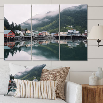 " Alaska Village On The Lake " 3 - Pieces