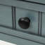 Console étroite, canapé mince avec trois tiroirs de rangement et une tablette inférieure pour le salon, assemblage facile (bleu marine)-2142973261