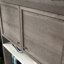 Brun compact, tablettes réglables, rangement pour bureau et artisanat, construction, tablettes arrière pour utilisation dans la cuisine, assemblage rapide, rangement personnalisable
