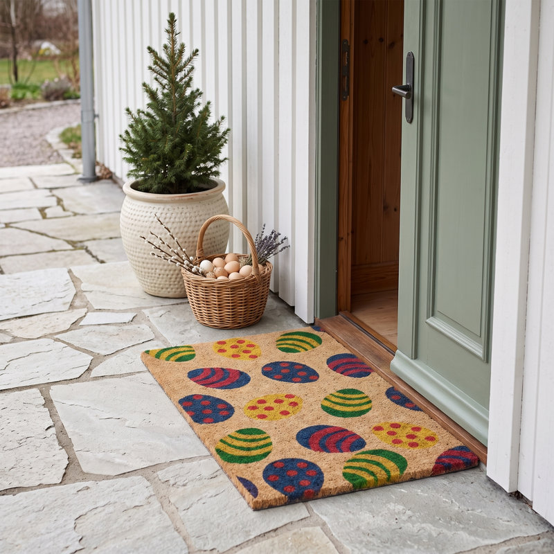 Joyful Easter Egg Hunt Coir Doormat