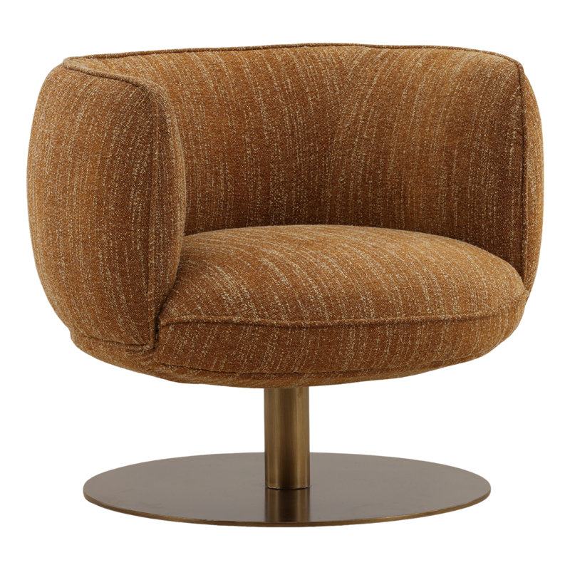Aisha Swivel Chair Mustard