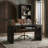 Kaybri Aranza 60”W Solid Wood Base Fluted Desk with Cable Management and Power Outlets-185868859