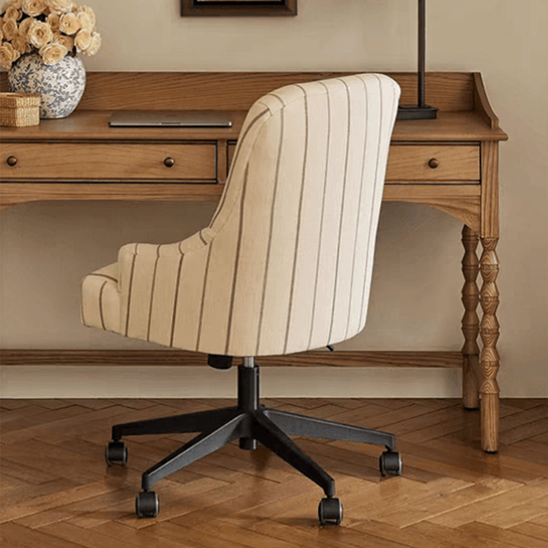 Bureau de salon de style français léger, H 31,89 po x l 62,99 po x P 19,69 po, Brun