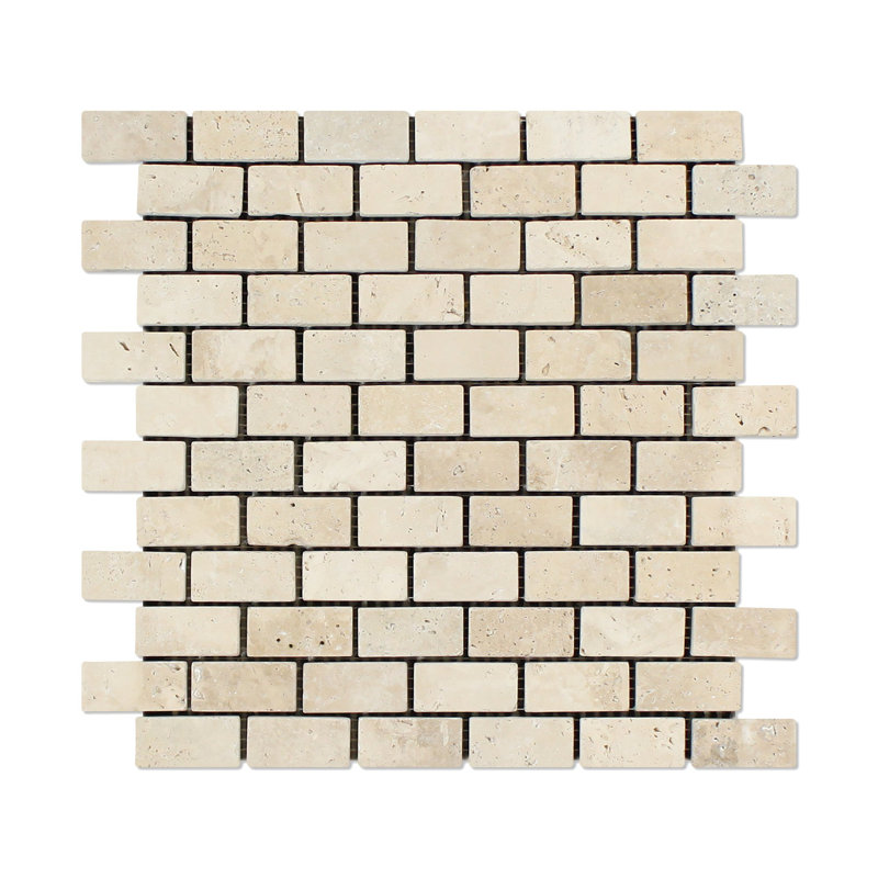 Carreau de mosaïque en travertin
