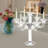 11.4'' H Crystal Tabletop Candelabra