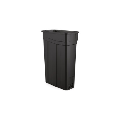 Plastic Open Outdoor Trash/Recycling Bins - 23 Gallons