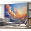 Murale paysage pelez et collez - Coucher de soleil dans les nuages-1796734780