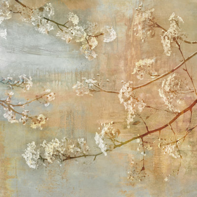 Blossoms On The Pond II by John Seba - Wrapped Canvas Print