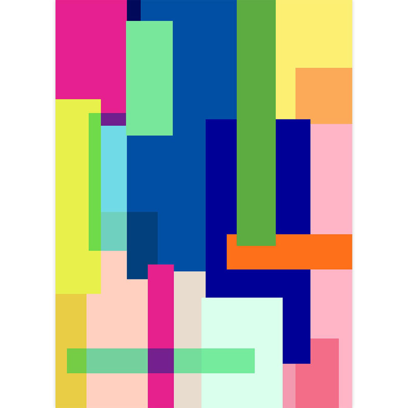 Peel & Stick Geometric Shapes Border, 132" L x 96" W