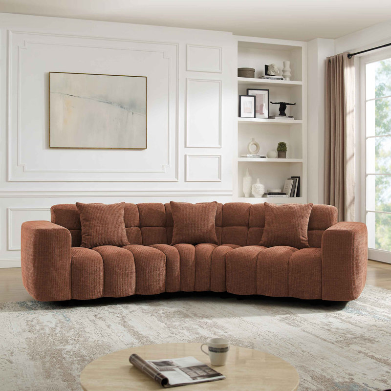 Canapé Minimore, Chenille rouille