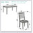 Dining Rectangular Table set for 4,Kitchen Dining Table for Small Space