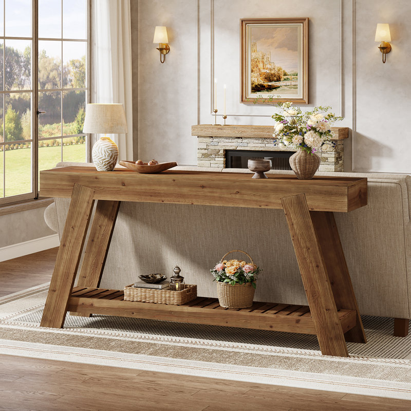 159.8cm Solid Wood Console Table