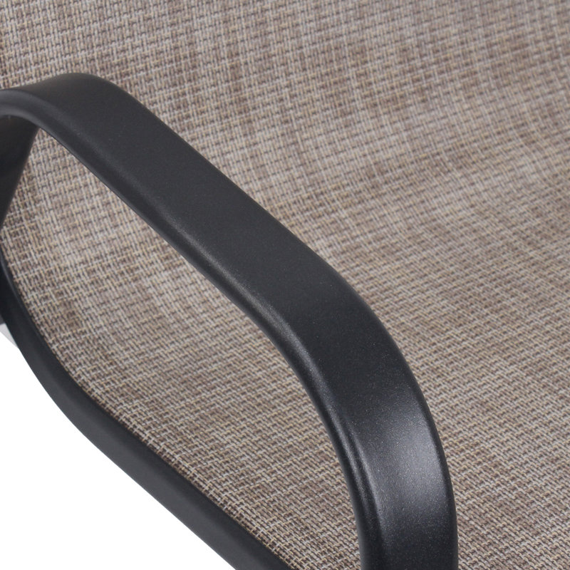 Ensemble de chaises de salle à manger d'extérieur en tissu 6 pièces Teslin, Brun