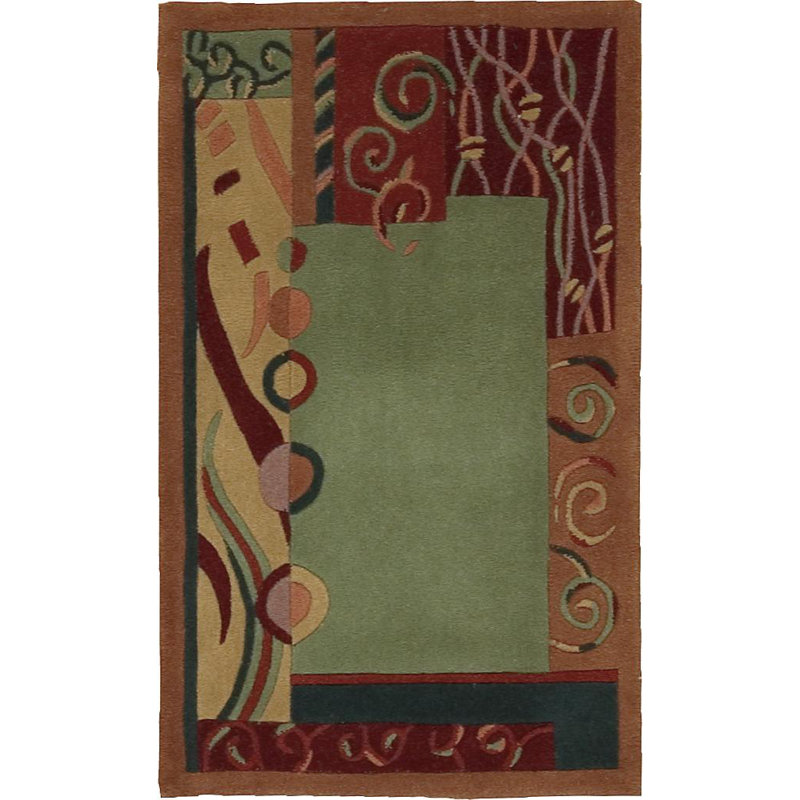 Nurullah Wool Abstract Indoor Rug
