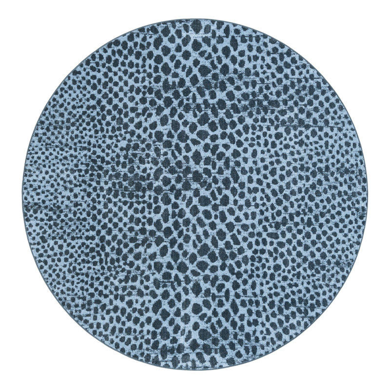 Masson Washable Animal Print Indoor Rug, Round 7'10"