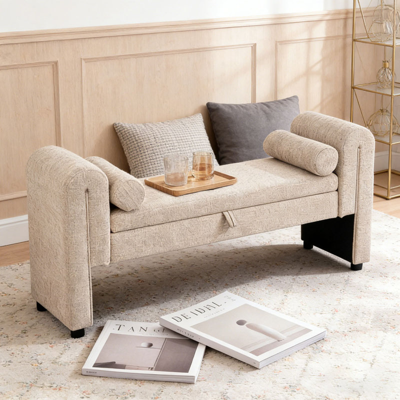 Banc de 60 pouces, Rangement avoine