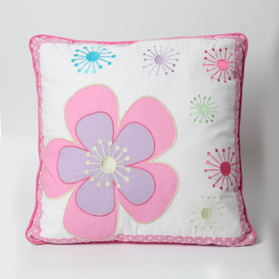 Blossom Floral Cotton Throw Pillow