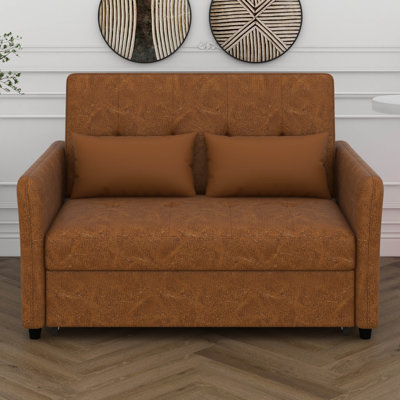 51.57" Convertible Sofa Sleeper Bed,Adjustable Oversized Armchair With Three USB Ports For Small Space Apartment Office