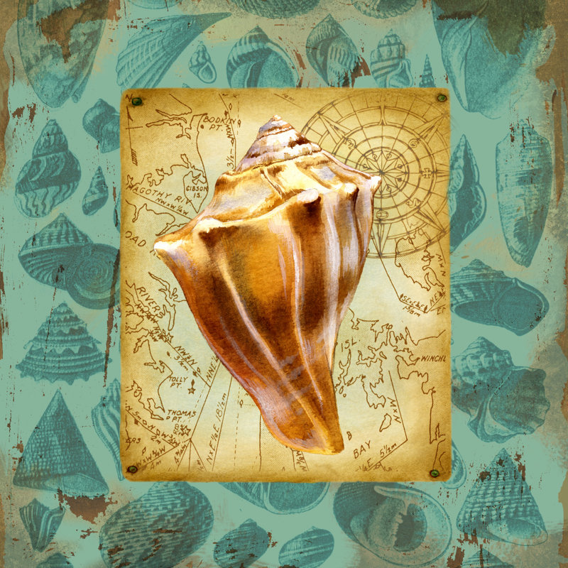 Seaside Gifts III - Wrapped Canvas Art Print, 30cm H x 30cm W x 3.8cm D