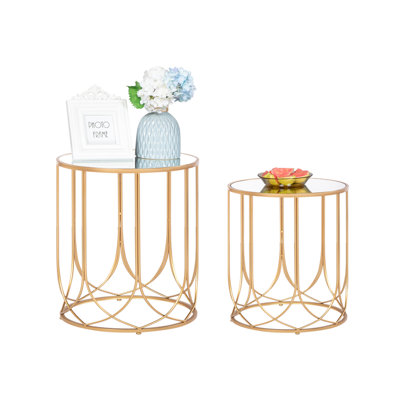 Glass Tray Top Nesting Tables