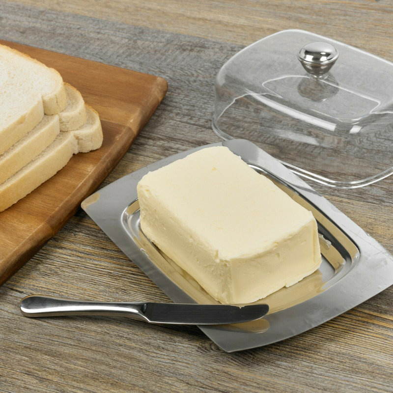 Pasabahce Stainless Steel Butter Dish