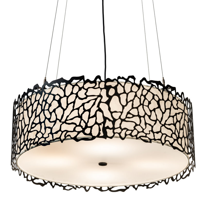 Luminaire suspendu tambour 4 lumières