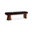Banc rembourré en bois massif noir-1392393170-1392393174