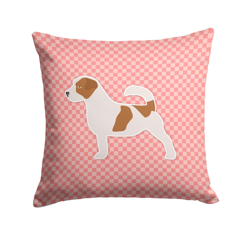 Coussin décoratif intérieur/extérieur jack, H 14 po x l 14 po x P 3 po, Rose