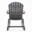 Chaise berçante Malibu Adirondack, bois d'acacia, stable et durable