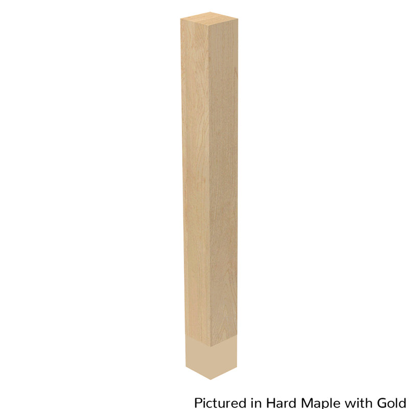 Sivanne Table Leg, 29" H x 3" W x 3" D, Soft Gold
